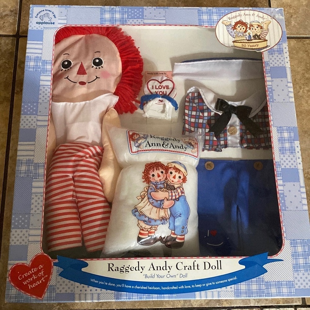 New Raggedy Andy Craft Doll